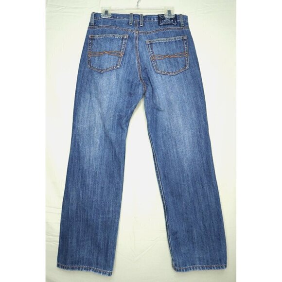 Oleg Cassini American Dungarees Straight Blue Jeans Dark Wash Mens Size 34x29.5 - Picture 6 of 13